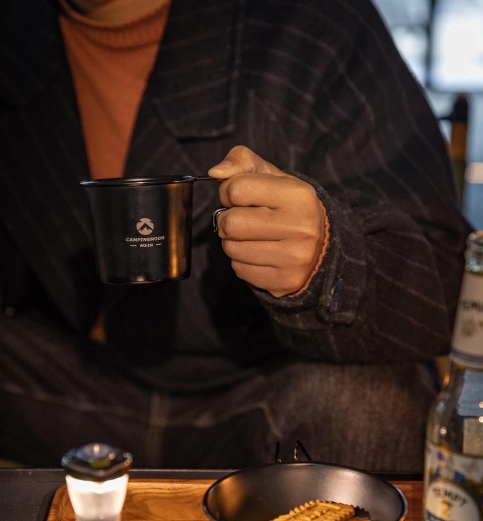 Кружка Camping Moon Solo M Кружка Camping Mug черная 4 шт. Набор 210 мл SOLO MUG (КЕМПИНГ ЛУНА) БКС-190-4П