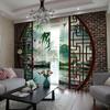 Chinese Curtain Chinese Style Ink Landscape Bamboo Lotus Lucky and Rich Living Room Bedroom Cortinas Semi-shading Decoration