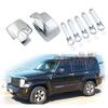 Хромированные автомобильные аксессуары для заднего вида, хромированная накладка на боковое зеркало для Jeep Liberty 2008-2012 Dodge Nitro 07-11 Sxt Slt, ручка двери