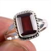 Natural Garnet Gemstone Handmade 925 Solid Sterling Silver Gift Ring S.6 s1E52