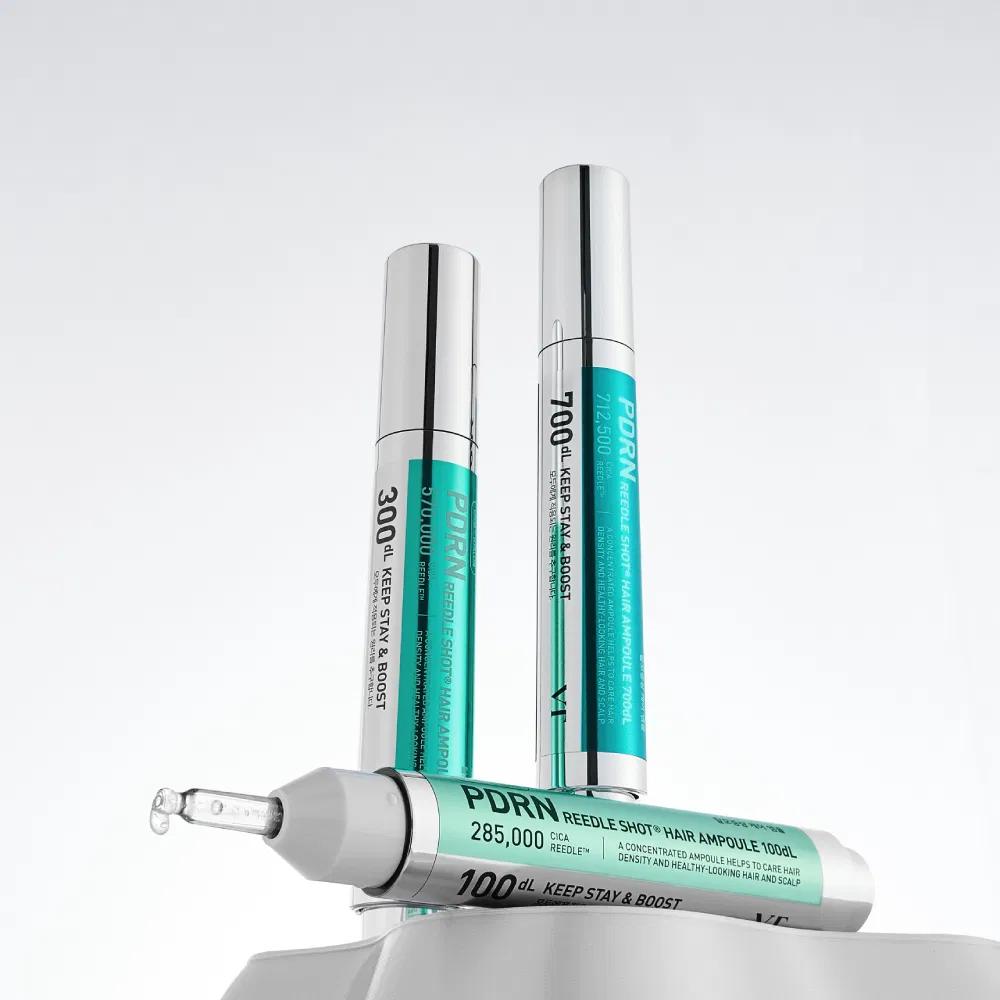VT Cosmetics PDRN Reedle Shot Hair Ampoule 100dL 15ml Caffeine Ginseng PDRN Cica Biotin Peptide Scalp Hair Treatment