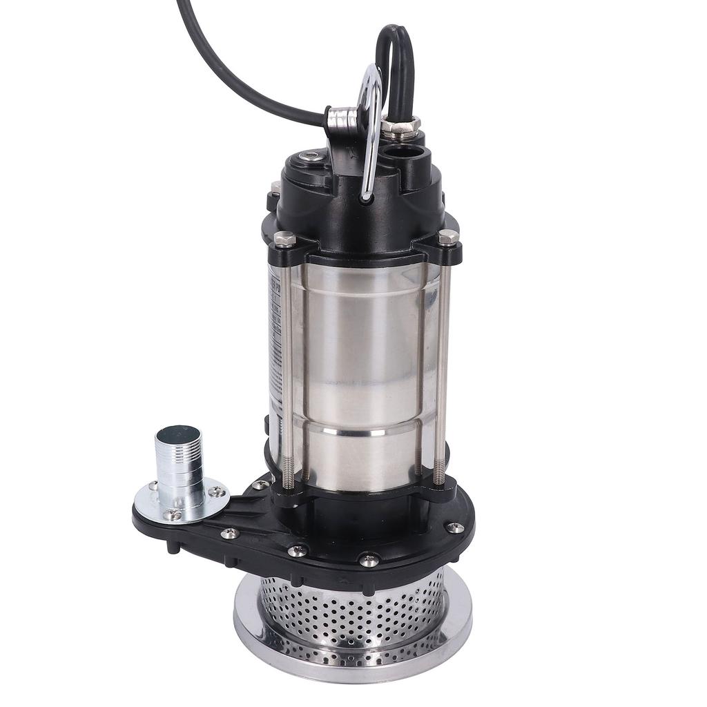 Погружной насос из нержавеющей стали, электрический, для удаления воды, переноса, 1100 Вт, напор 20 м, 3 метра, 3 часа для бассейна
