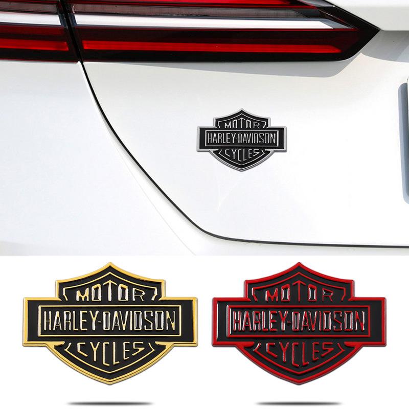 Трансграничная Металлическая Наклейка на Автомобиль Harley Motorcycle Декоративная Наклейка Персонализированная Модифицированная Металлическая Наклейка на Автомобиль Наклейка на Автомобиль