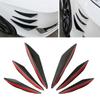 6Pcs Car Front Bumper Lip Decoration Diffuser Shunt Fin Body Spoiler Canard Universal Auto Modified Canard Exterior Parts