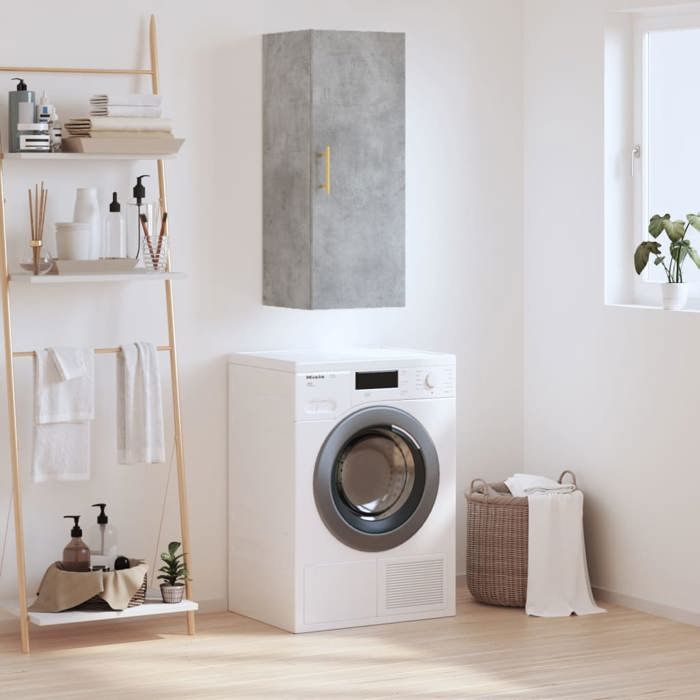 Maison Exclusive - Armoire murale gris béton 34,5x34x90 cm