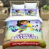 G-Gabby's Dollhouse Постельное белье Набивной одинарный одеяло-стеганое одеяло покрывало пододеяльник наволочка 3 предмета Комплекты Детский Взрослый Размер