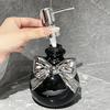 350ml Bow Lotion Bottle Ceramic Shower Gel Separate Bottles Practical Bow Soap Dispenser  Bathroom