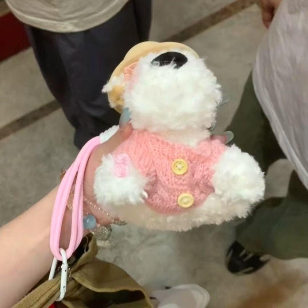 Plush Plush Puppy Doll Ring Box Display Couple Rings Holder Engagement Ring Box Jewelry Organizer