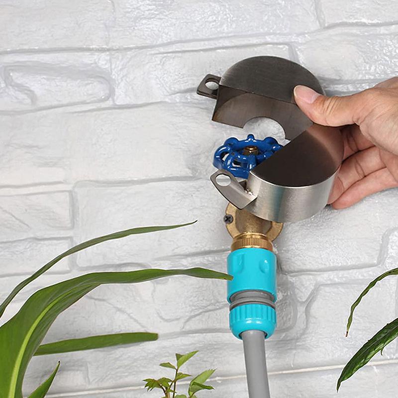 Уличный кран, противоугонный, шланговый кран, вращающийся, железный, запорный, промышленный, газовый баллон, шаровой клапан, безопасность с замком