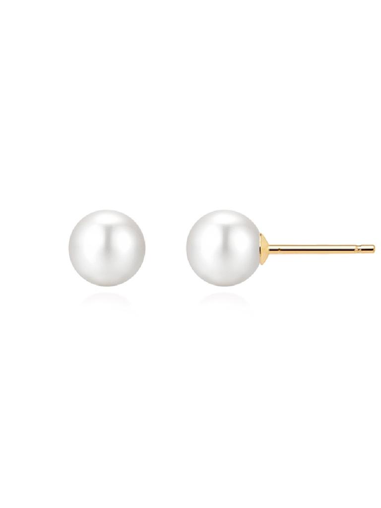 14K Swallow Pearl Earrings 10MM GI14EE432