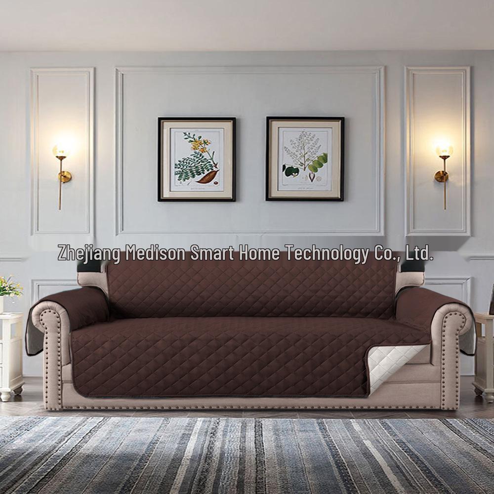 Универсальный водонепроницаемый эластичный чехол для дивана для питомцев с нескользящим ромбовидным узором