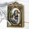 Золотая резная фоторамка декоративные настольные украшения настенная композиция из смолы легкая роскошь кружевная фоторамка