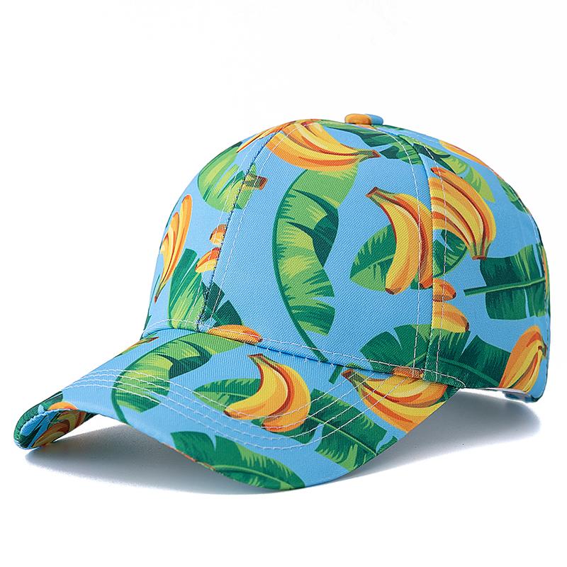 Unisex Summer Baseball Cap Fruit Print Outdoor Sun Hat Classic Men Women Cap