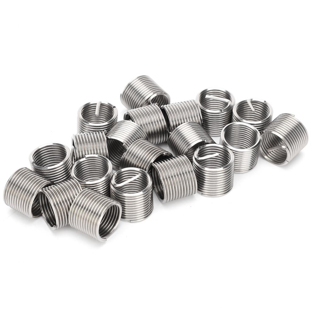 20Pcs Thread Repair Reducer Nut Thread Conversion Sleeve Bushing Screw Fastening M12 X 1.251.5D