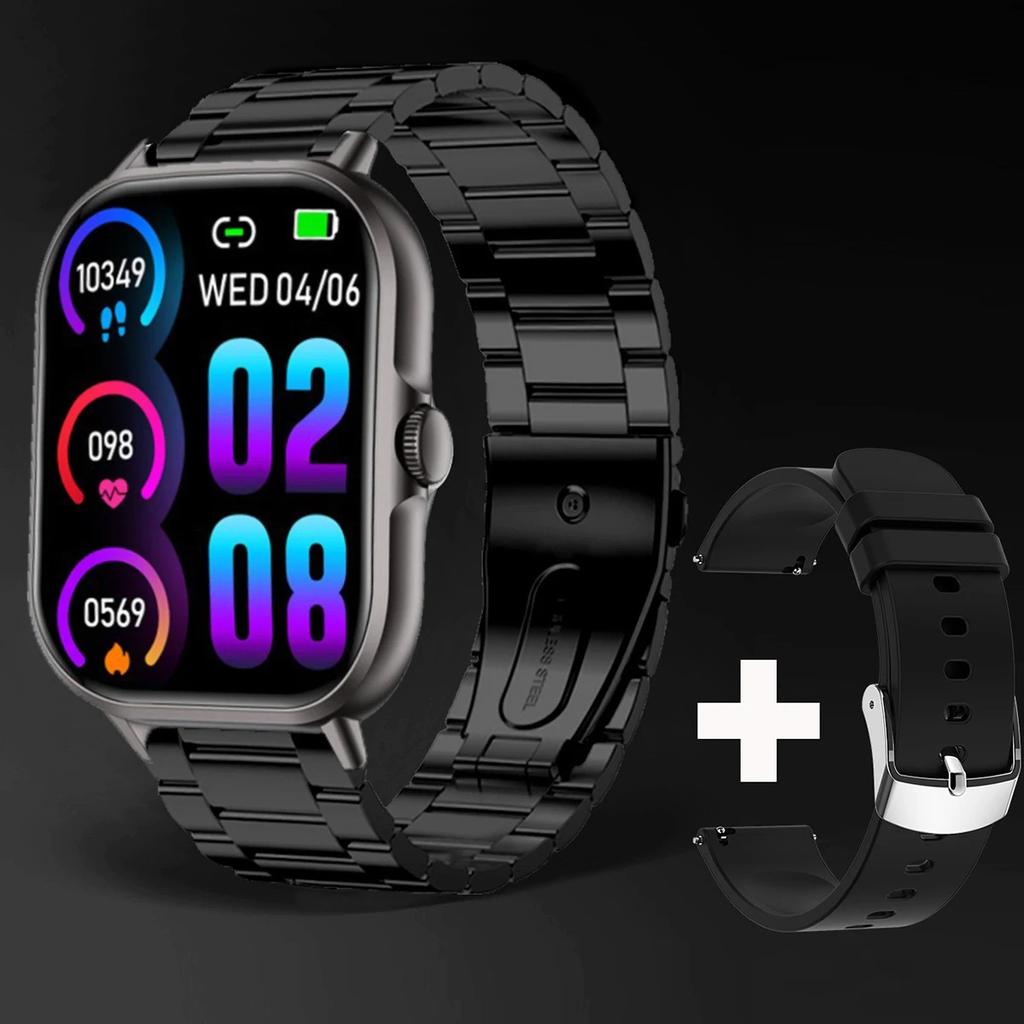 2025 New Bluetooth Answer Call Smart Watch Men Full Touch Dial Call Fitness Tracker IP67 Waterproof Smartwatch