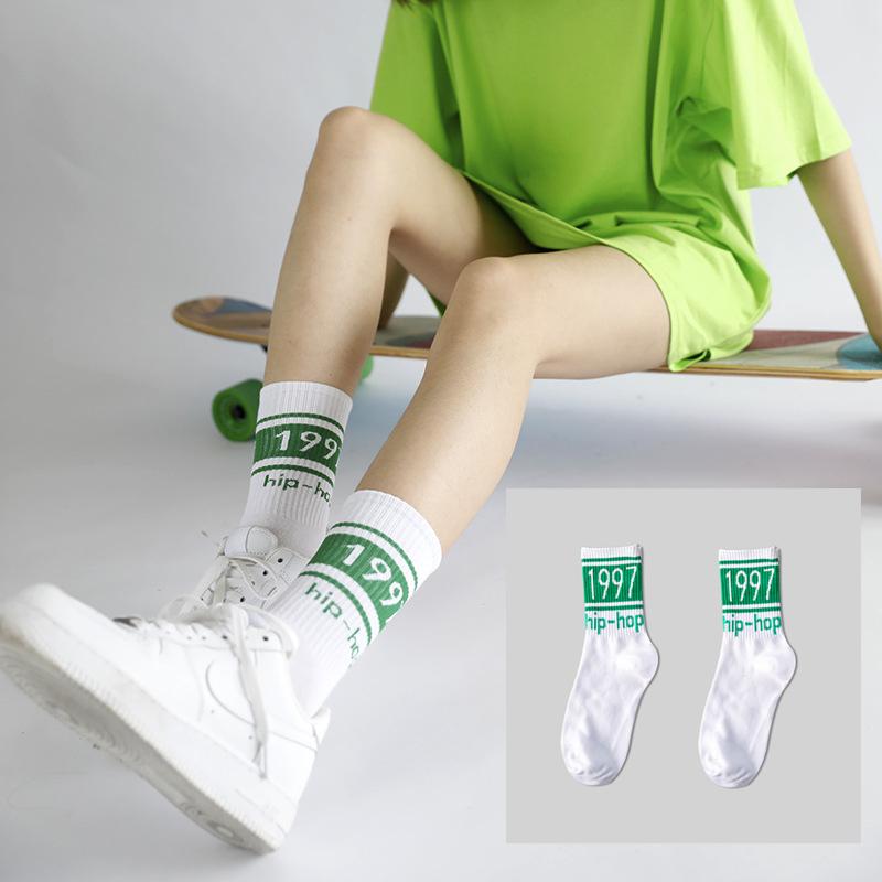 Lolita Skateboard Cotton Socks Women Cute Pattern Hip Hop Crew JK Socks Funny Novelty White Socks Cool Harajuku Designer Socks