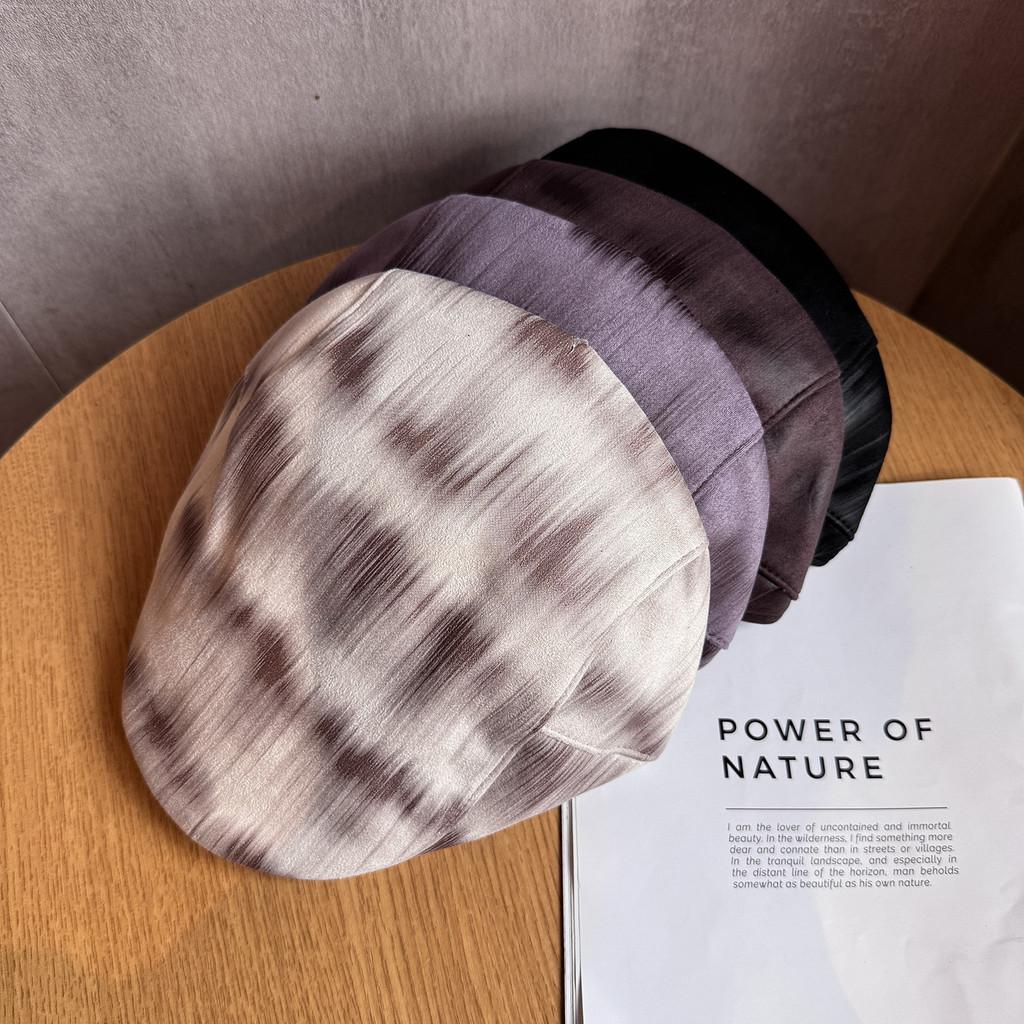 Modern Port Style Gradient Color Beret Women Warm Breathable Accessory Fashion