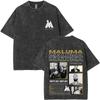 Vintage Washed Rapper Maluma Pretty Dirty Europet Tour 2025 T-shirt Men Women Fashion Oversized Tshirt Male Hip Hop7