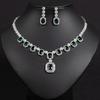 Женский комплект элегантных серег и ожерелья в стиле легкой роскоши, модный и универсальный, с уникальным чувством дизайна