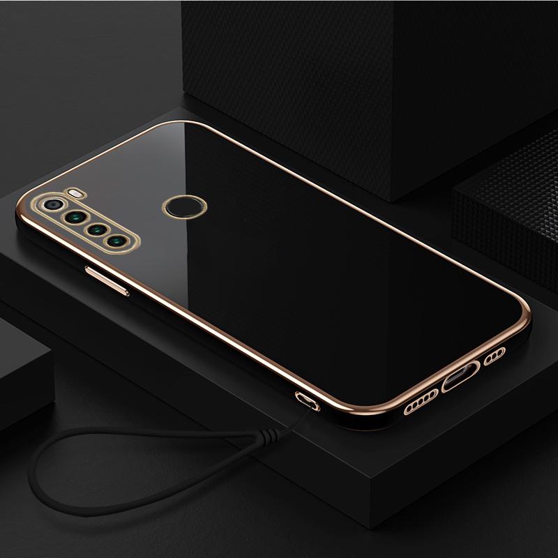 Роскошный силиконовый чехол для телефона с квадратным покрытием для Xiaomi Redmi Note 8 2021 8T 8A 7 5 Pro, ультратонкий защитный чехол, мягкая задняя крышка