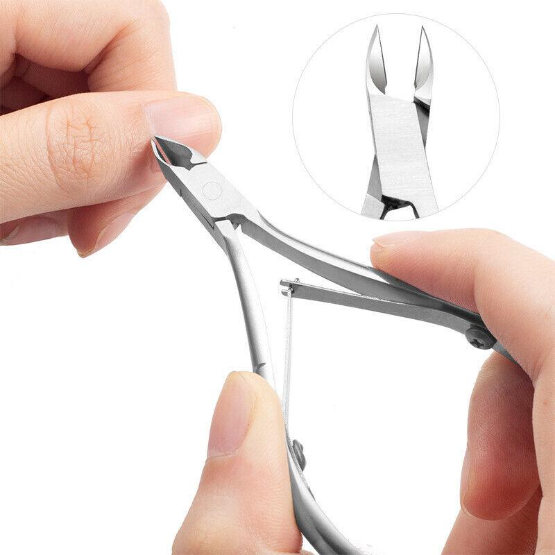 4Pcs Nail Art Cuticle Spoon Pusher Nipper Cutter Trimmer Manicure Care Tools