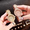 Women's Luxury Stainless Steel Quartz Watch Shiny Design Women's Dress Bracelet Watch