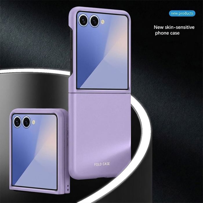 Coque pour Samsung Galaxy Z Flip 8, Rigide Slim Anti-Rayures Antichoc Violet - 2 Verres Trempés