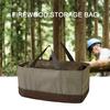 Firewood Carrier with Handles Non-slip Waterproof Foldable Patchwork Storage Oxford Cloth Large Capacity Log Tote Bag for Camping