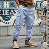 Men's Overalls Drawstring Multi Pocket Casual Pants Hiking Pants Cotton Twill Pants