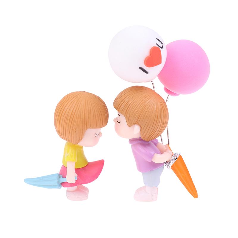 Аниме пары для украшения автомобиля модель милый поцелуй воздушный шар фигурка украшение салона автомобиля приборная панель аксессуары девушка подарок