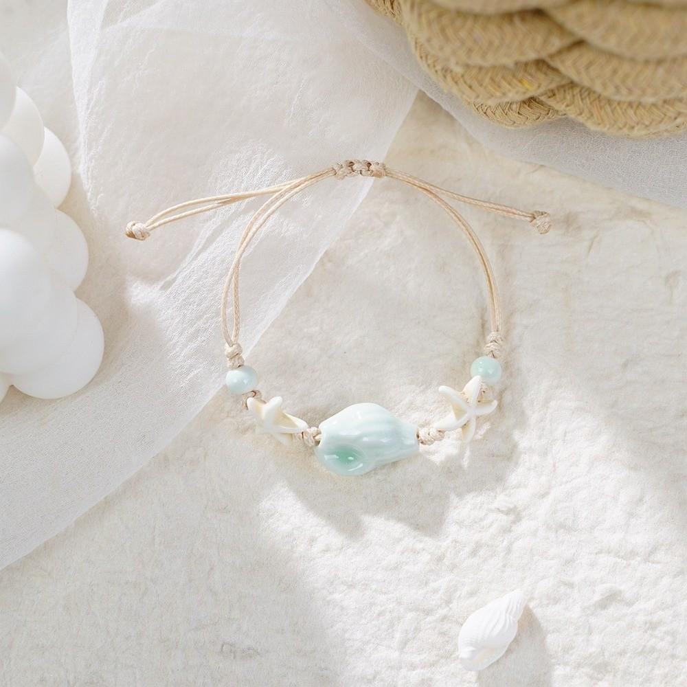 Бисерные браслеты-манжеты «Морская звезда» Богемный браслет-обертка с подвесками Ручная цепочка Новые браслеты из ракушек Конха Подарки