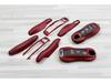 Fits Porsche Key Shell: Bordeaux Red for Cayenne, Macan, 911, Panamera, 718, Taycan