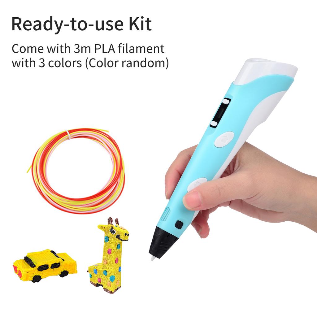 Ручка для 3D-печати применяется с нитью ABS PLA толщиной 1,75 мм. Поддержка температуры. Скорость рассеивания тепла.