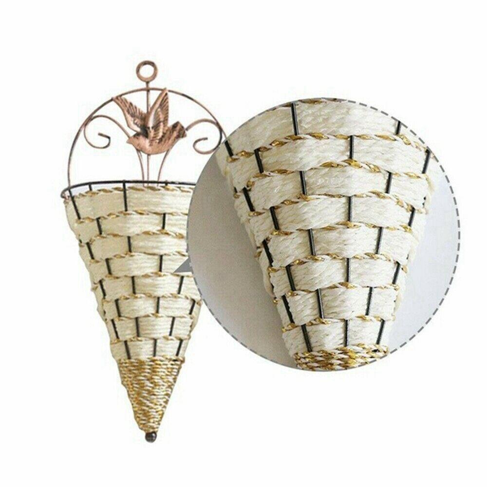 Garden Wall Outdoor Decoration Indoor Green Plant Flower Basket Vase Storage Holder Flower Pot