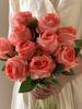 Pink Rose Flower Living Room Bouquet - Elegant Home Decoration Ornament