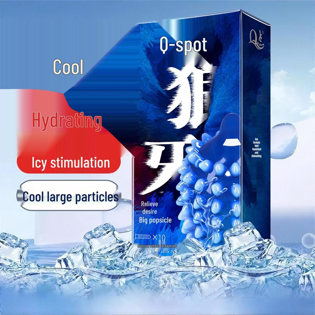Q Point 369 Large Particle Thickened Desensitizing Condoms - Long-Lasting Delay for Men’s Safety by John Super Bird