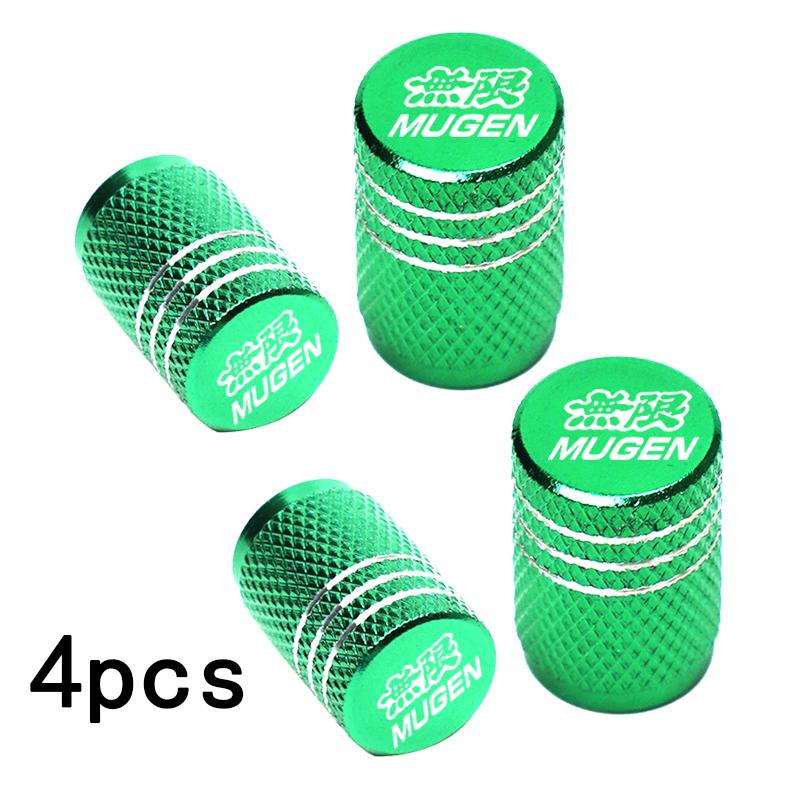 VZH5 For Honda Civic Accord 7 Type R FN2 FK8 Fit Jazz RS CRX Mugen 4pcs Car Wheel Tire Valve Caps Tyre Stem Covers Airdust Waterproof