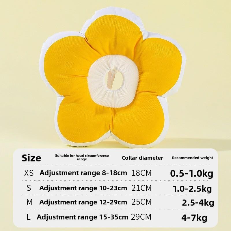 Cute Toast Shaped Soft Pet Elizabeth Collar Adjustable Anti Lick Anti Scratch Recovery Neck Cone for Cat Kitten Sterilization Wound Care
