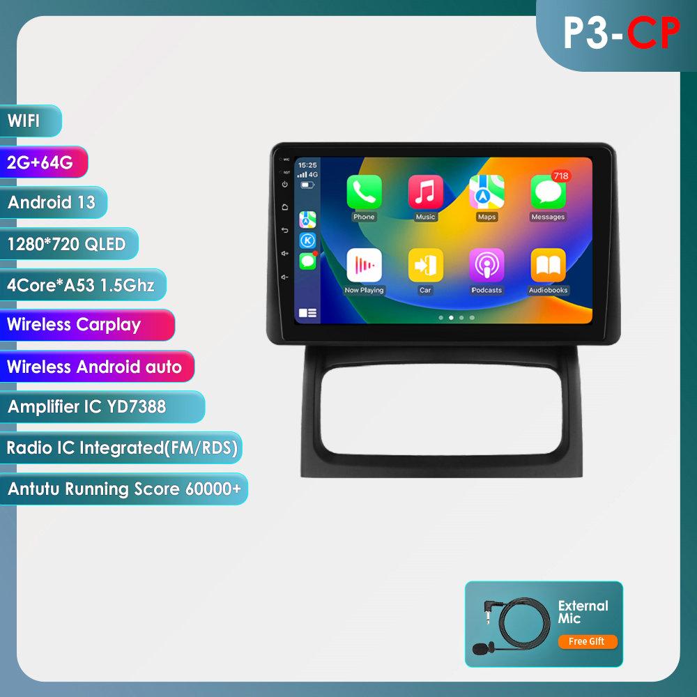 Hizpo Android 13 Автомобильное радио для Renault Clio 2 2000-2012 беспроводной CarPlay Android Auto 2din автомобильный интеллектуальный экран Bluetooth Автомагнитола DVR Cam RDS FM