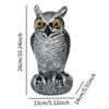 Statue Owl Decoy Bird Deterrent Outdoor Collectible Figurine Sculpture for Office Patio