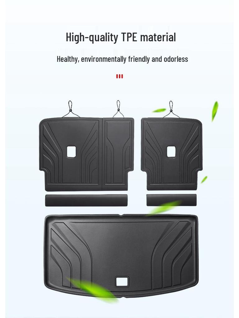 Идеальный МЕГА Коврик в багажник и Защитник спинки сиденья третьего ряда - Автоаксессуар из ТПЭ