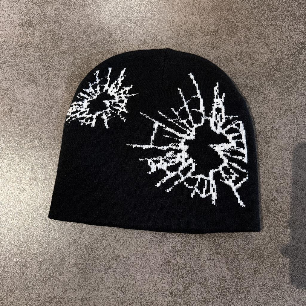 Beanie Knit Fashion With Print Design For Daily Outdoor Cold Use Climate