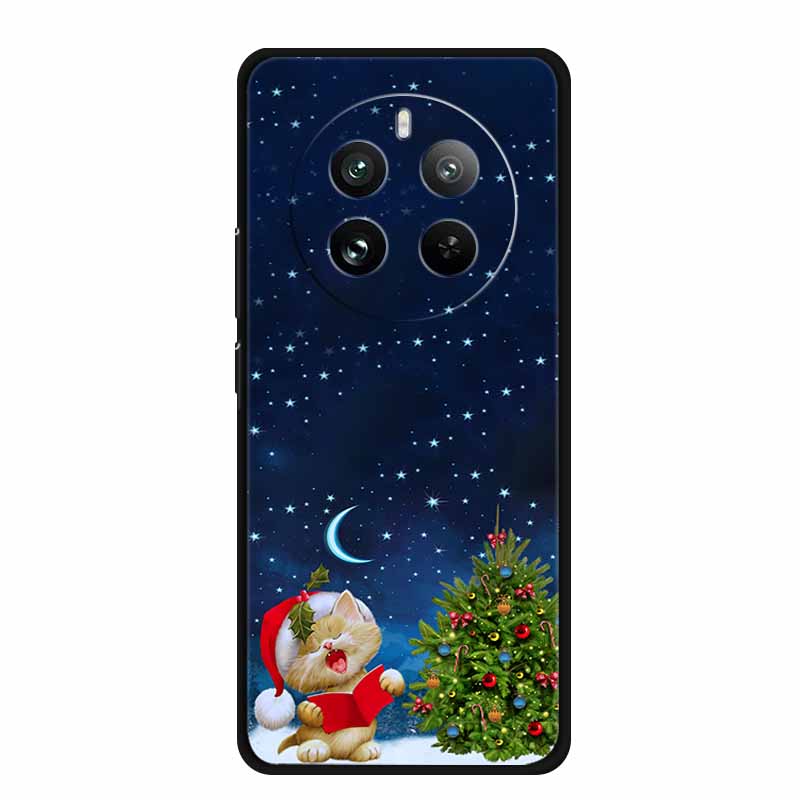 Рождественские чехлы для телефона 2024 года для Realme 12 Pro Plus Чехол Мягкий ТПУ Силикон Для Realme 12 Pro Чехол Бампер Funda 12Pro Pro+ 5G Чехол