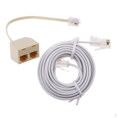 RJ11 ADSL к Ethernet 6P4C 8P4C Телефонный разъем 6 штекеров-гнезд Сплиттер