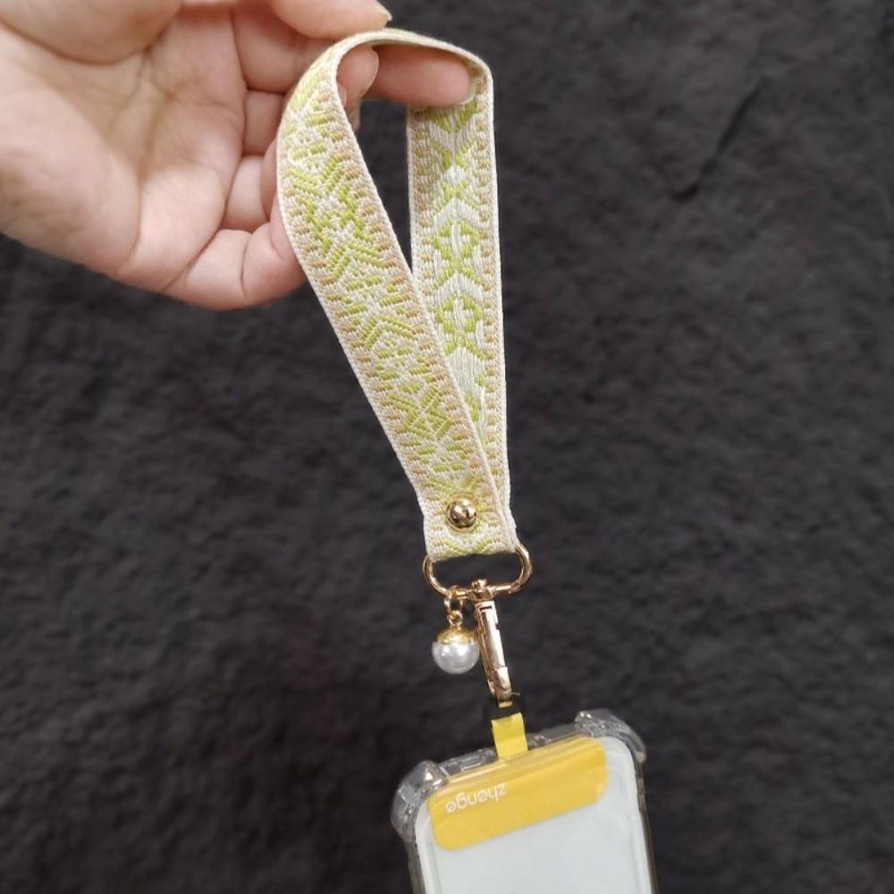 Pearl Mobile Phone Strap Pendant Mobile Phone Lanyard Universal Cell Phone Chain New Year Gift