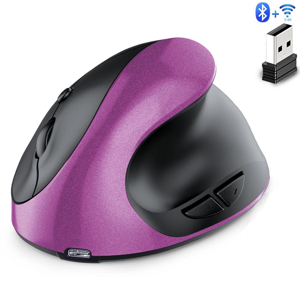 Dual-mode Ergonomic Wireless Vertical Mouse for Designers