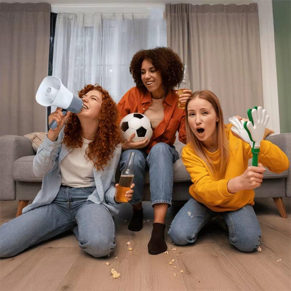 Adjustable Volume Portable Megaphone Foldable Handle Bullhorn Speaker  Fans