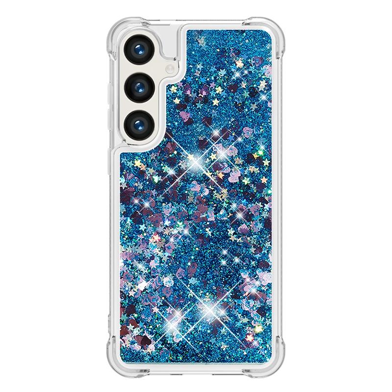 Чехол s24 fe на Для Funda Samsung Galaxy S24 FE Чехол Блестящий Динамичный Жидкий Чехол Для Samsung S 24 Ultra S24+ S24FE Чехлы Coque