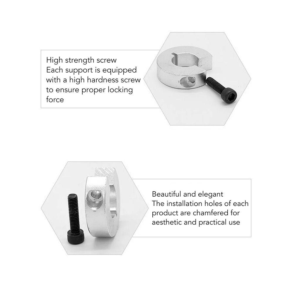 1Pcs Aluminum Alloy Linear Rail Shaft Collar SBR16/20/25/30/35/40 Open Type Collar CNC Parts Tool