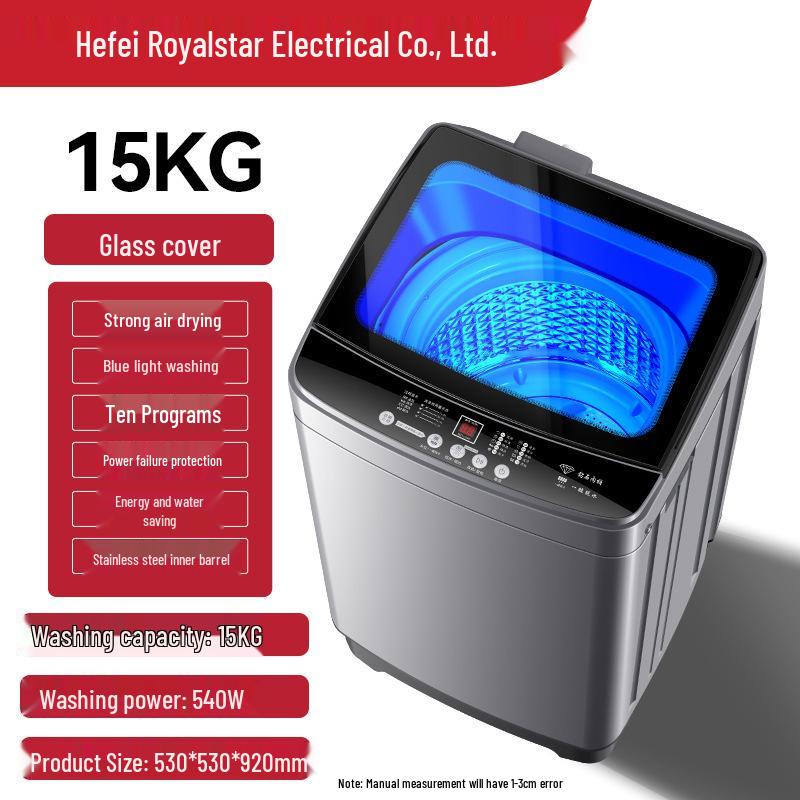 Полностью автоматическая стирально-сушильная машина 10 кг с компактным пульсатором для дома и аренды